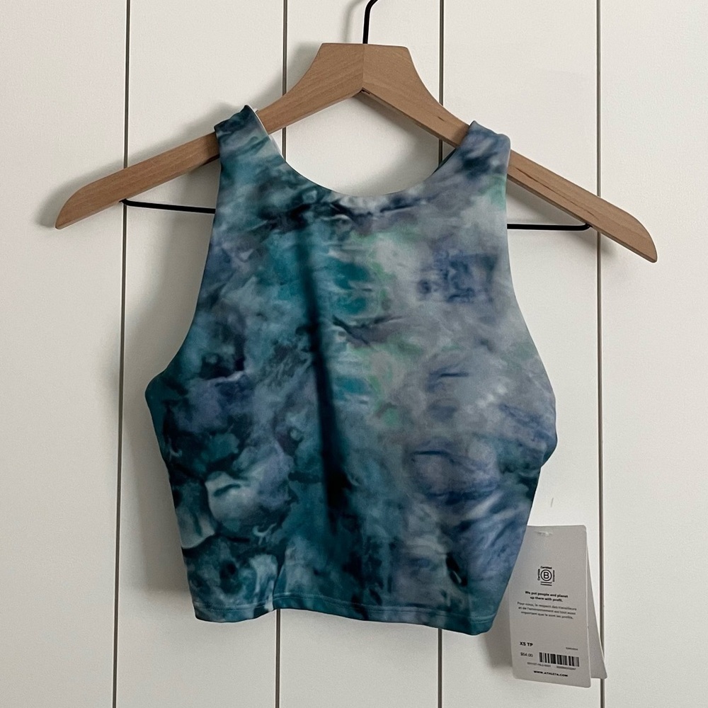 Athleta Conscious Crop Printed A-C Top